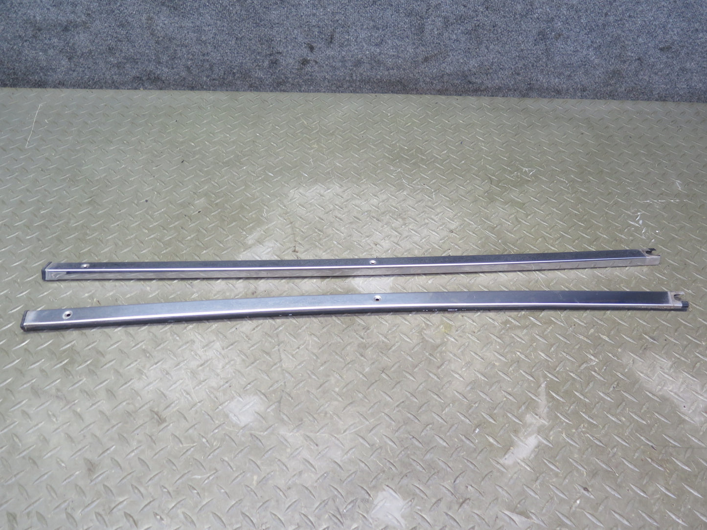 84-86 Nissan Z31 300ZX 2+0 Set of 3 Back Glass Chrome Trim Molding Cover OEM