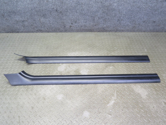 01-06 BMW E46 330ci Convert Set of 2 Door Scuff Sill Plate Trim Cover Black OEM