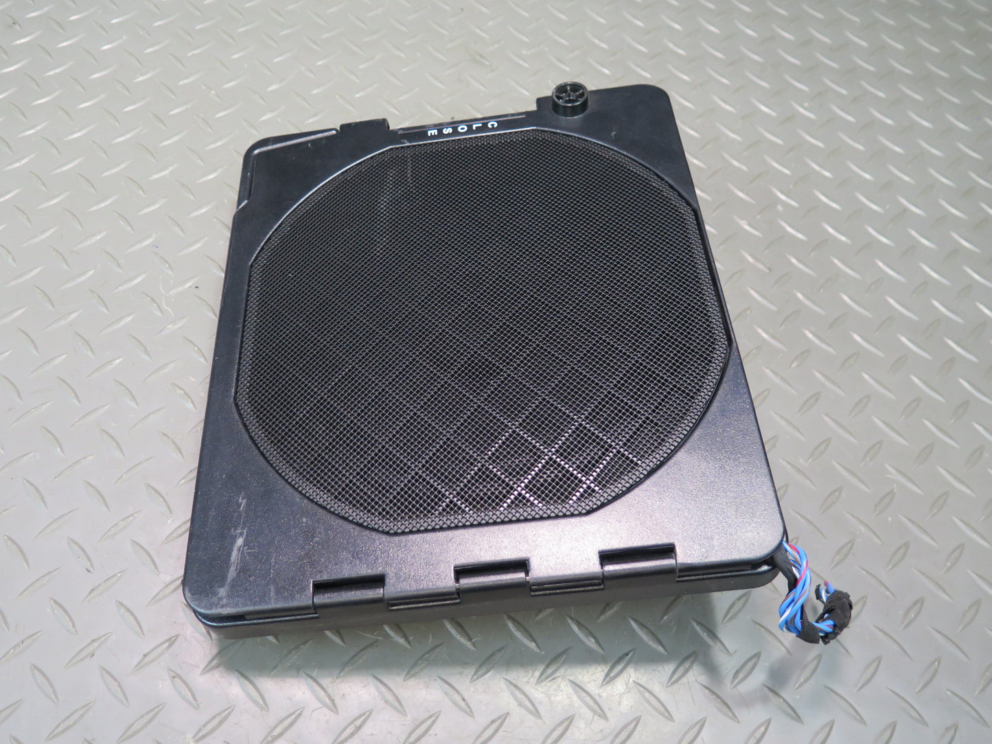 01-06 BMW E46 330ci Convertible Rear Subwoofer Speaker w Cover OEM
