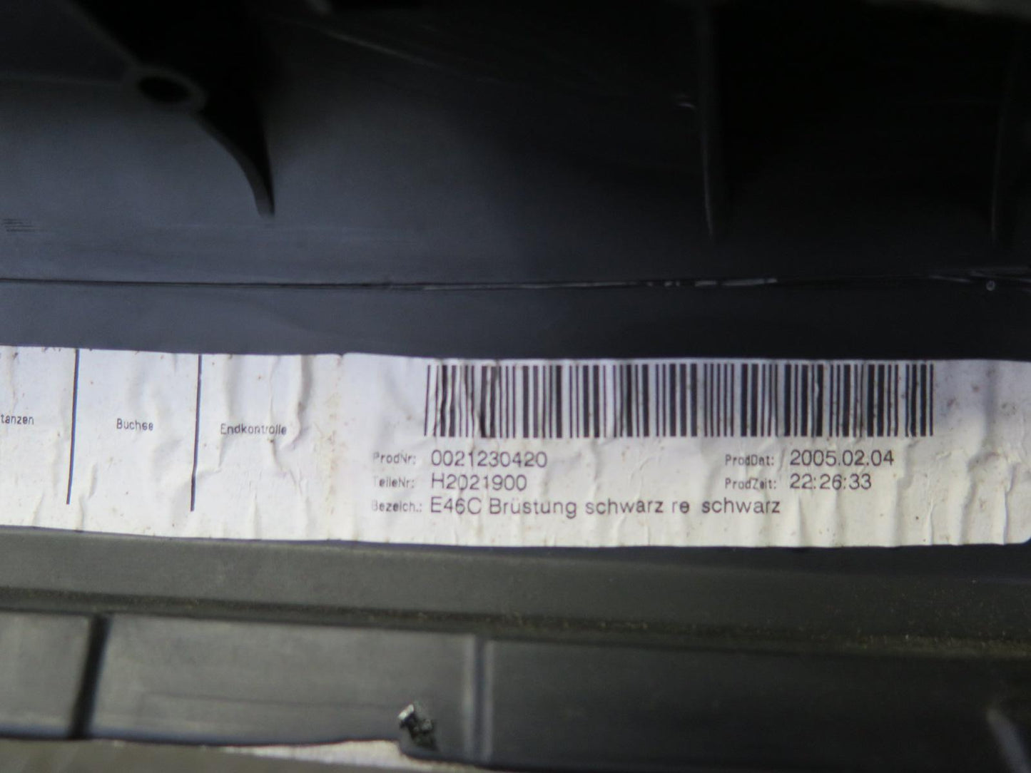 04-06 BMW E46 330ci Convertible Rear Left & Right Lateral Trim Cover Set OEM