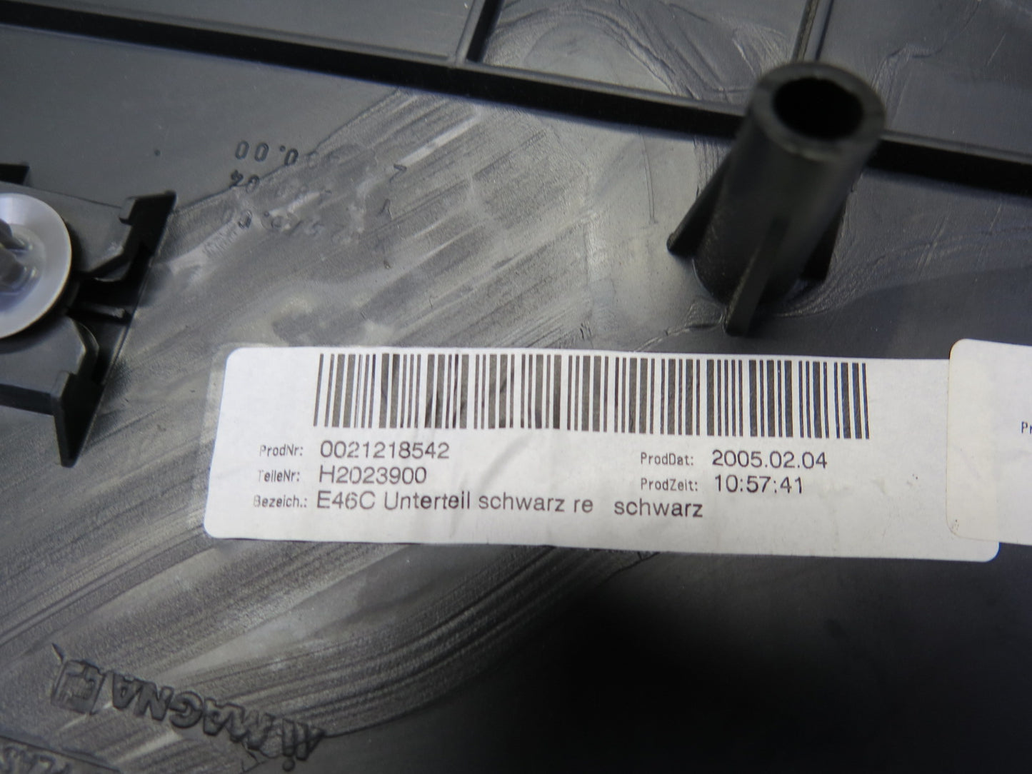 01-06 BMW E46 330ci Conv Set of 2 Rear Quarter Interior Trim Cover Black OEM