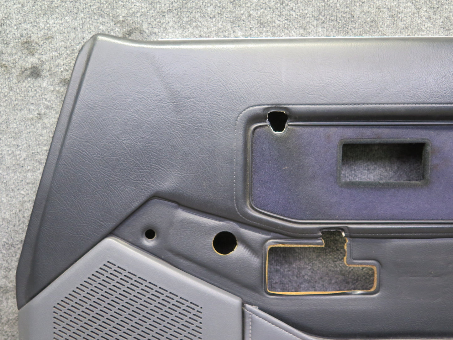 85-89 Nissan Z31 300ZX 2+0 Right Door Interior Trim Cover Panel w Handle Set OEM