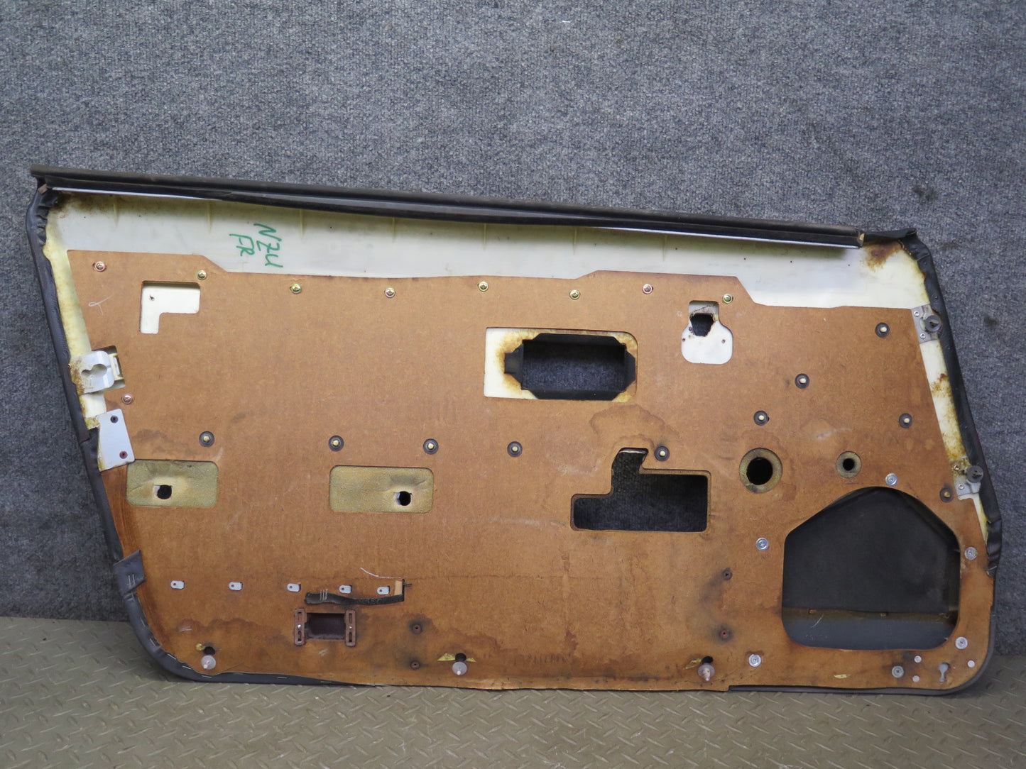 85-89 Nissan Z31 300ZX 2+0 Right Door Interior Trim Cover Panel w Handle Set OEM