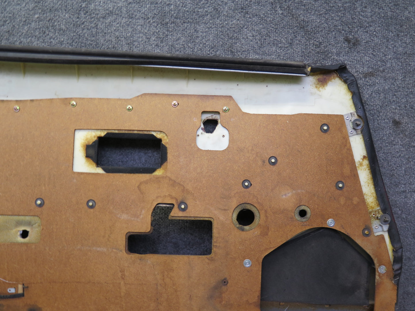85-89 Nissan Z31 300ZX 2+0 Right Door Interior Trim Cover Panel w Handle Set OEM
