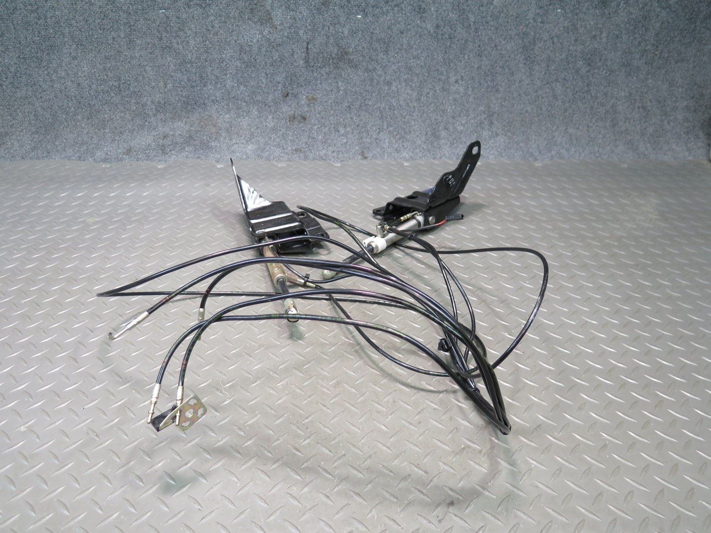 01-06 BMW E46 330Ci Conv Rear Left & Right TOP Hydraulic Cylinder w Pipe Set OEM