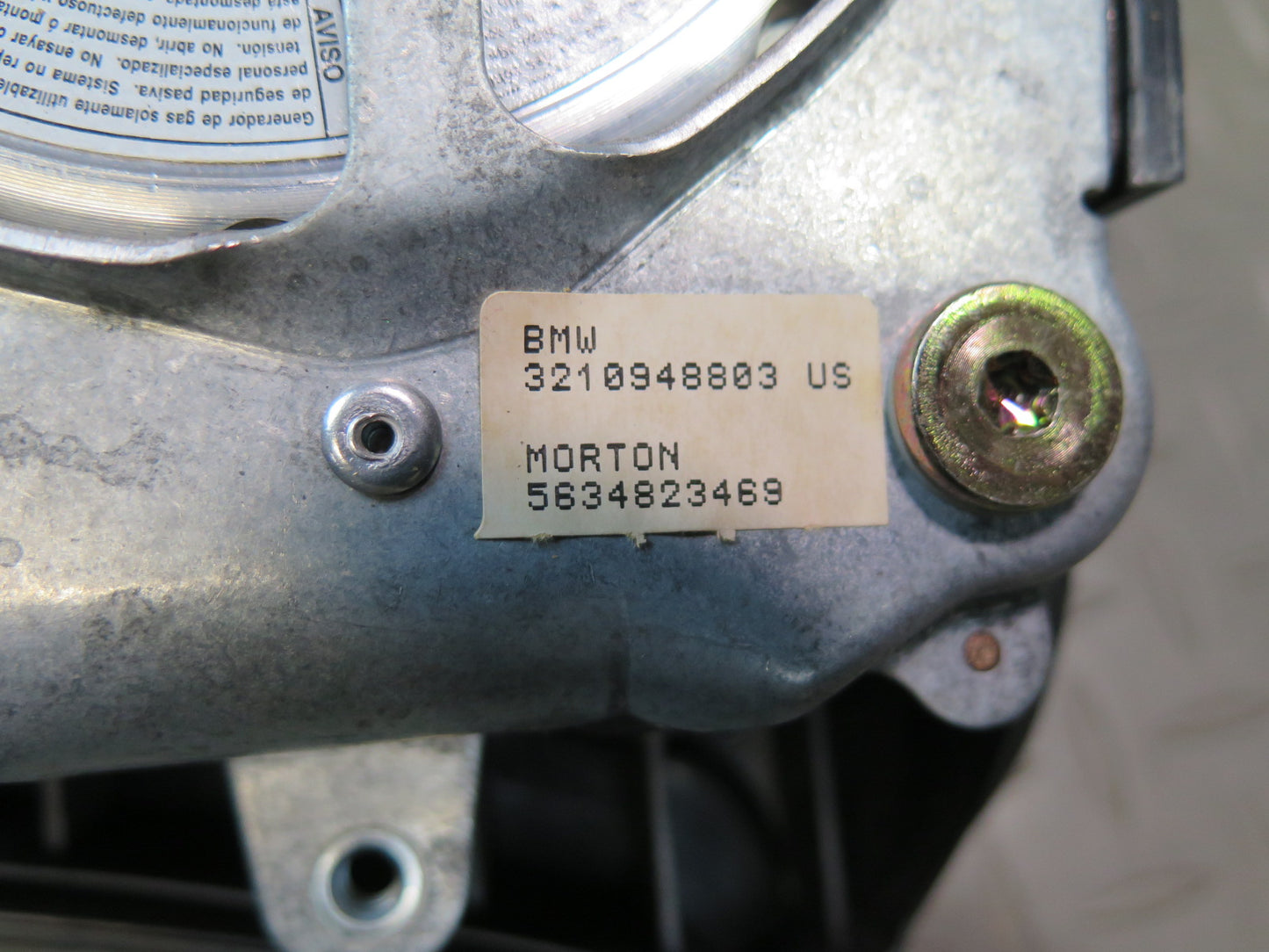 95-99 BMW 318ti E36 STEERING WHEEL SRS AIRBAG OEM