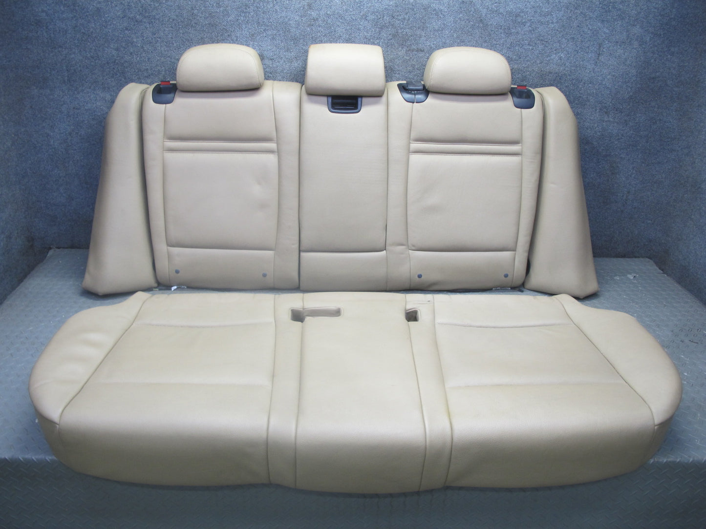 2007-2013 BMW E70 X5 Rear Comfort Leather Heated Seat Cushion Beige Set