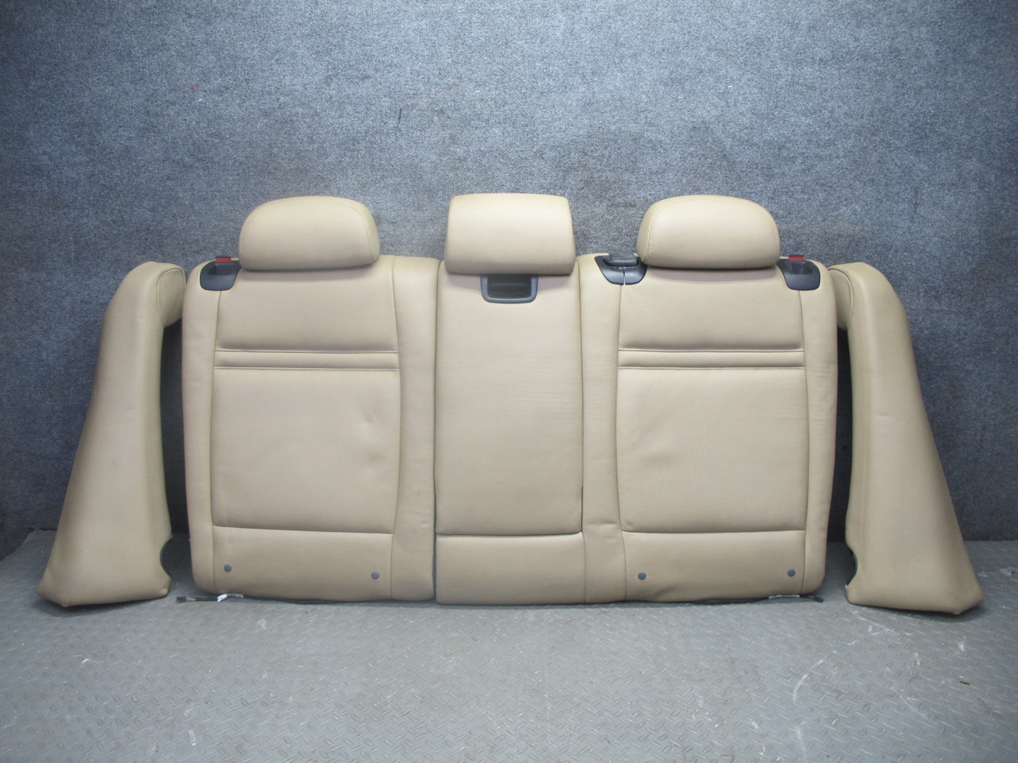 2007-2013 BMW E70 X5 Rear Comfort Leather Heated Seat Cushion Beige Set