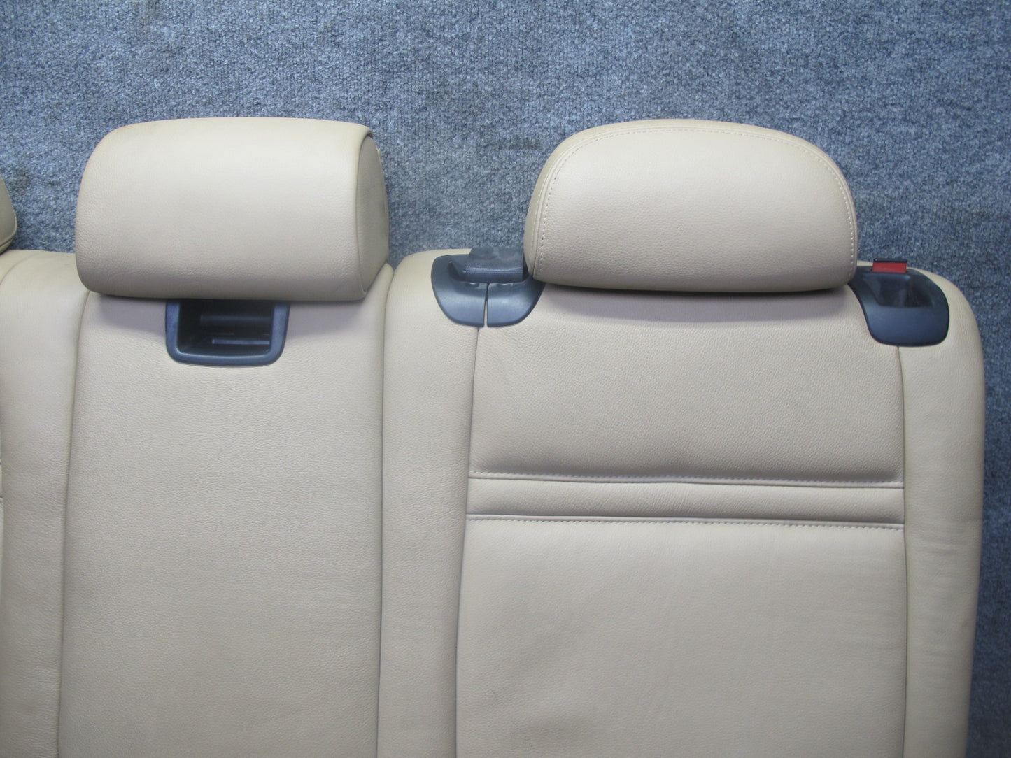 2007-2013 BMW E70 X5 Rear Comfort Leather Heated Seat Cushion Beige Set