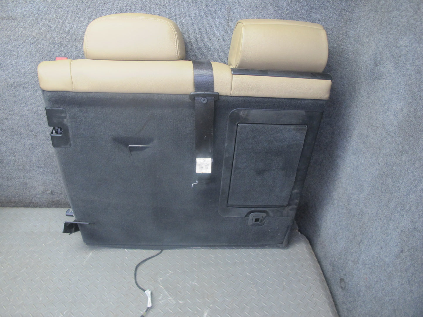 2007-2013 BMW E70 X5 Rear Comfort Leather Heated Seat Cushion Beige Set