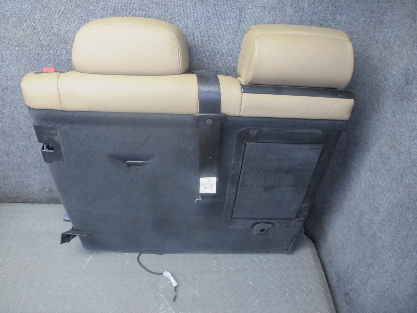 2007-2013 BMW E70 X5 Rear Comfort Leather Heated Seat Cushion Beige Set