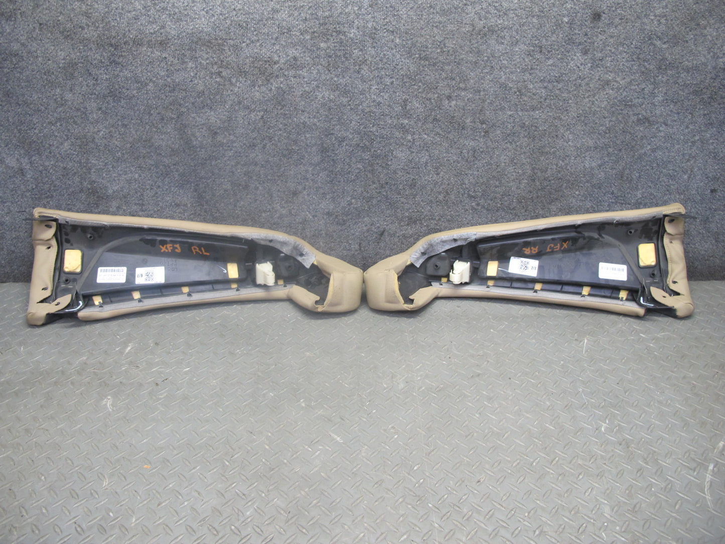 2007-2013 BMW E70 X5 Rear Comfort Leather Heated Seat Cushion Beige Set