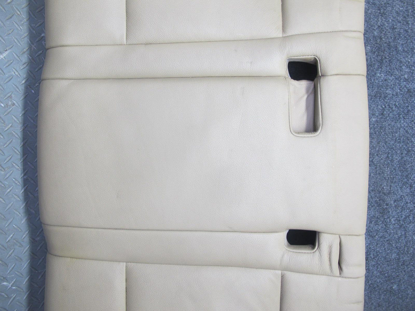 2007-2013 BMW E70 X5 Rear Comfort Leather Heated Seat Cushion Beige Set