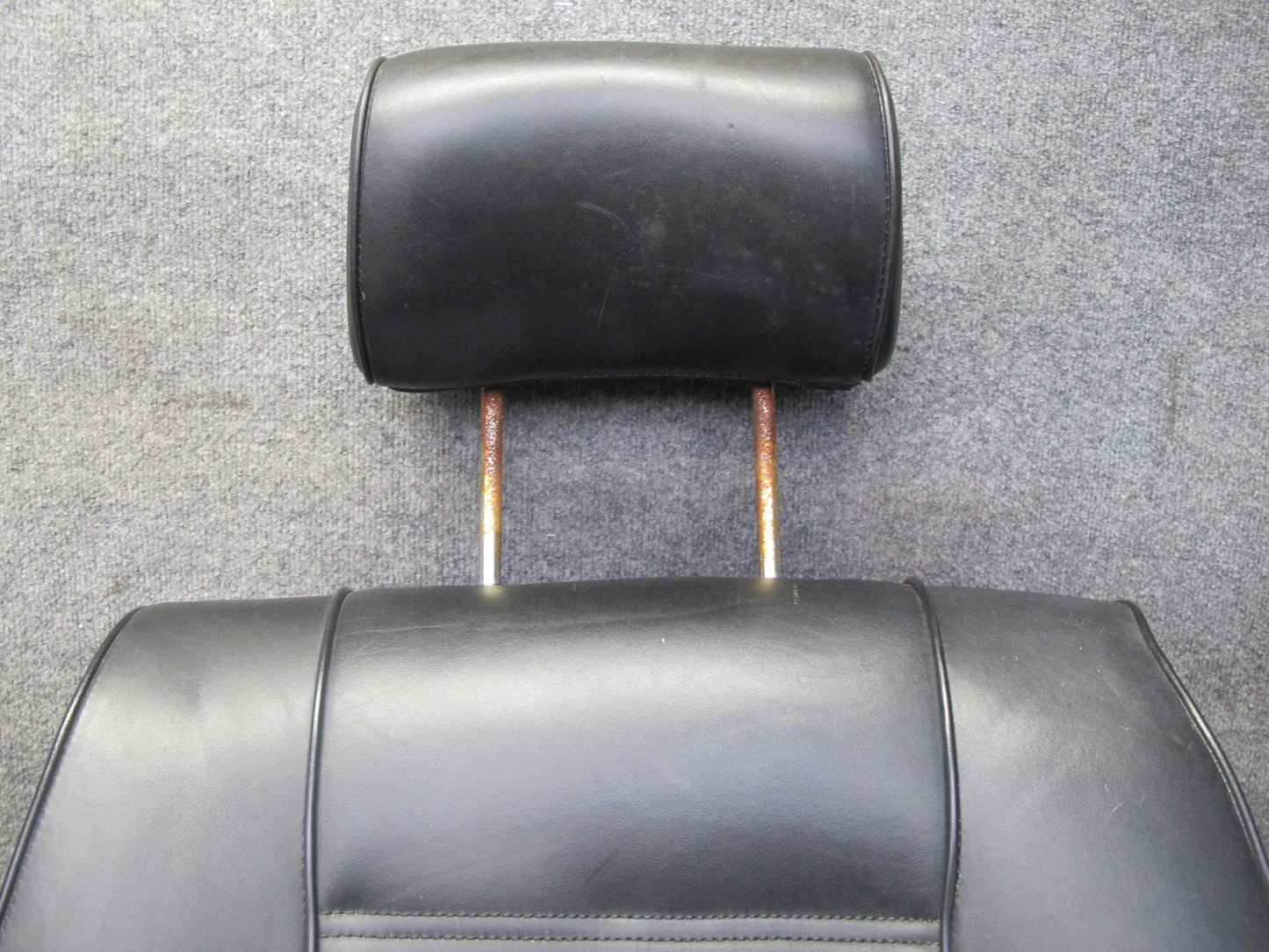 84-85 BMW E24 633CSI Front Left & Right Side Leather Sport Seat Black Set OEM