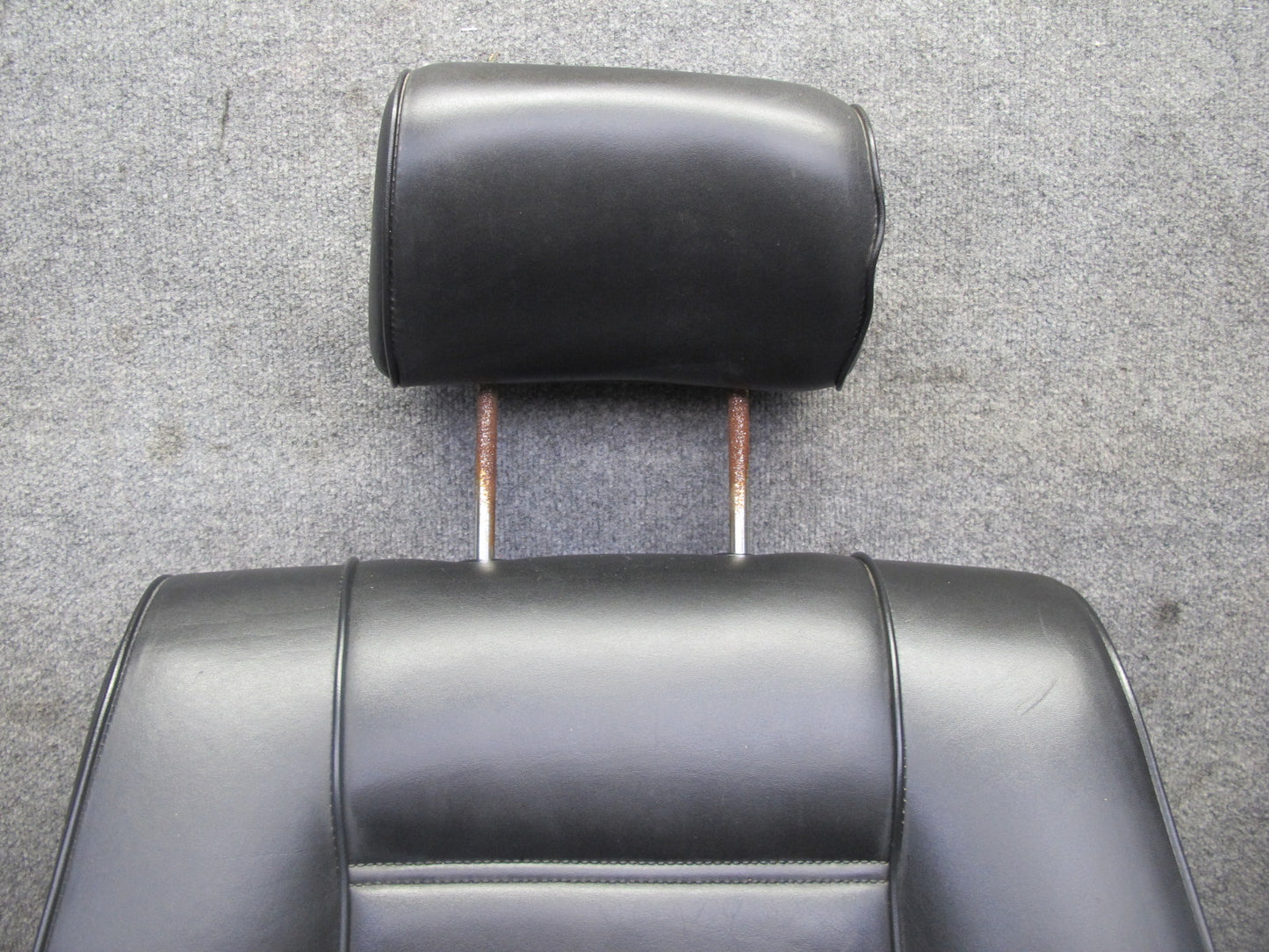 84-85 BMW E24 633CSI Front Left & Right Side Leather Sport Seat Black Set OEM