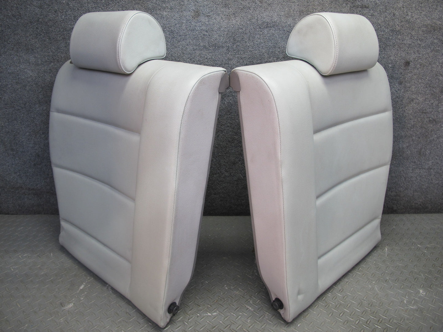 95-99 BMW E36 318ti Compact Rear Leather Seat Upper & Lower Cushion Gray OEM