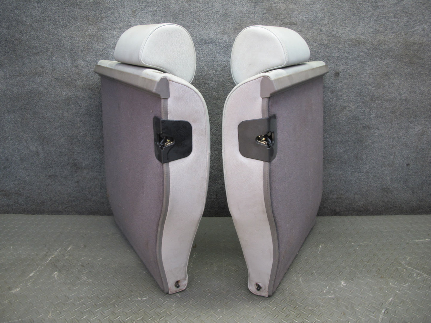 95-99 BMW E36 318ti Compact Rear Leather Seat Upper & Lower Cushion Gray OEM