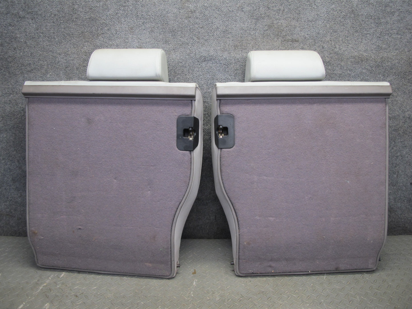 95-99 BMW E36 318ti Compact Rear Leather Seat Upper & Lower Cushion Gray OEM