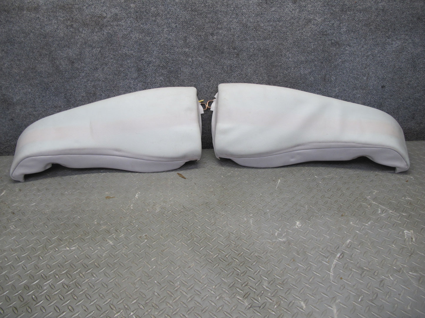 95-99 BMW E36 318ti Compact Rear Leather Seat Upper & Lower Cushion Gray OEM