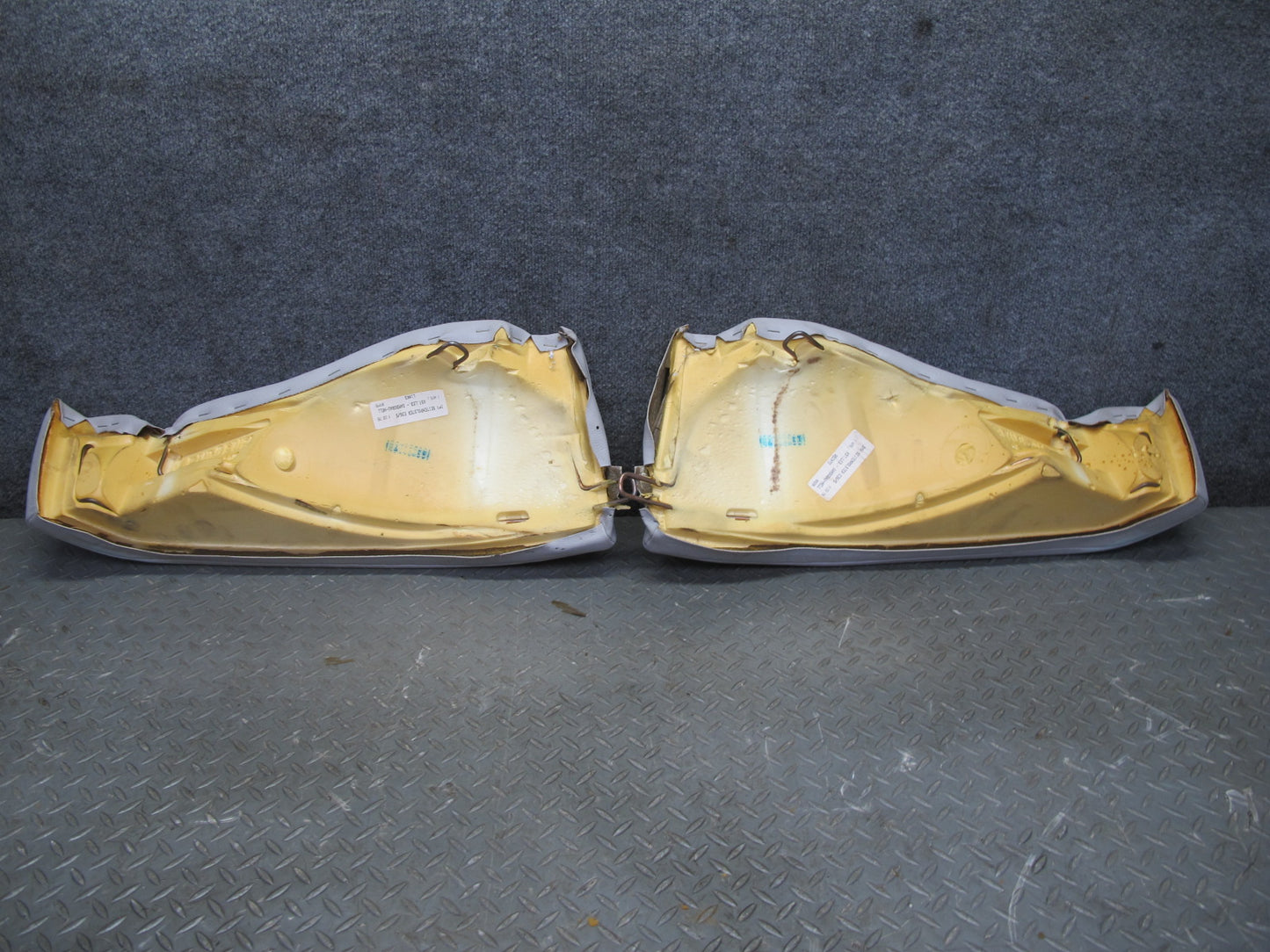 95-99 BMW E36 318ti Compact Rear Leather Seat Upper & Lower Cushion Gray OEM