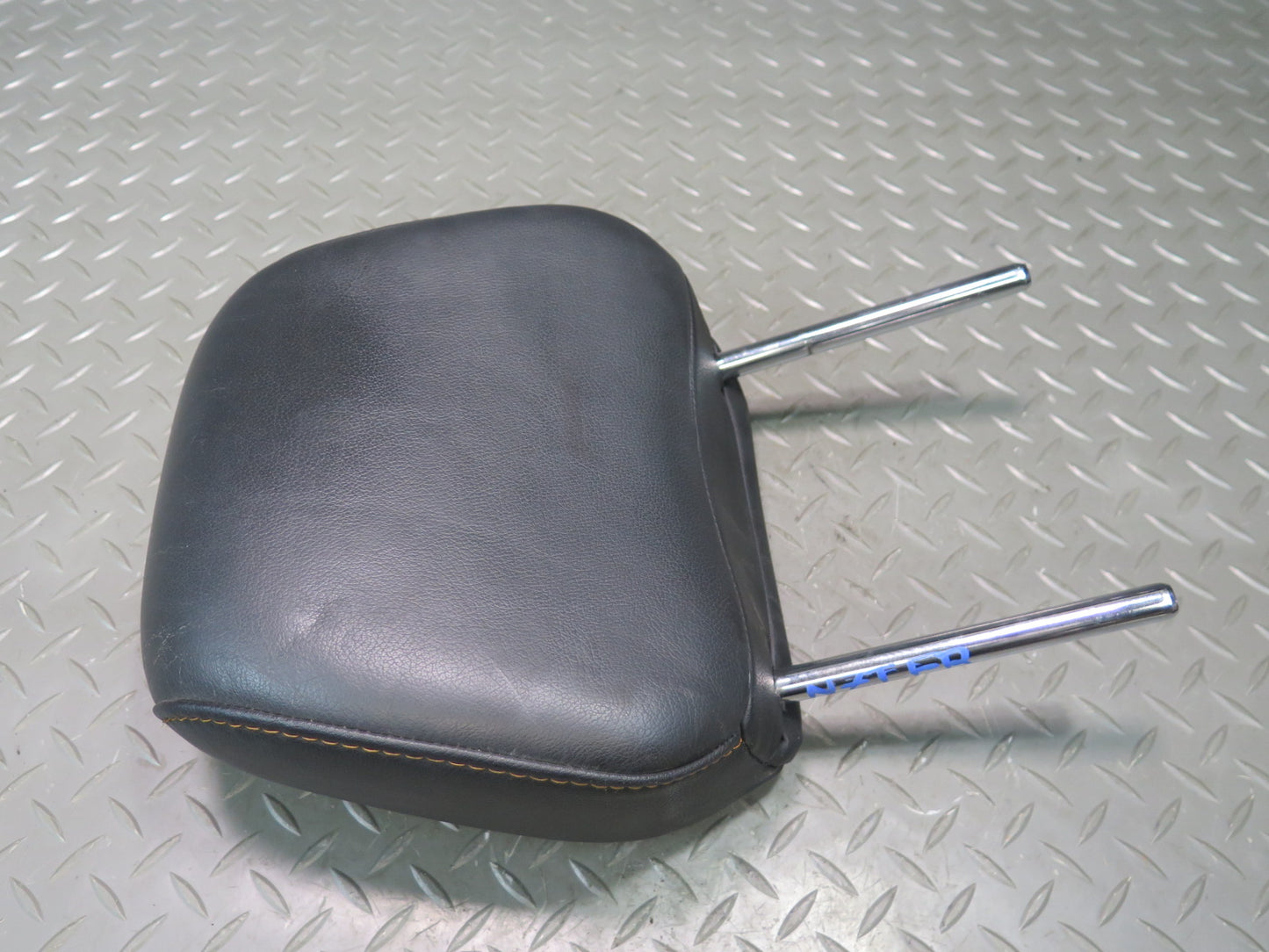 07-09 Nissan 350Z Z33 Conv Front Left & Right Leather Headrest Black Set OEM