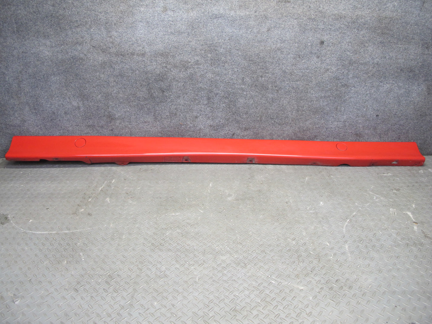 95-99 BMW E36 318ti Compact Set of 2 Side Skirt Rocker Panel Molding RED OEM