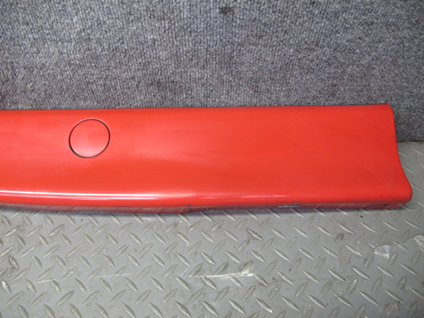 95-99 BMW E36 318ti Compact Set of 2 Side Skirt Rocker Panel Molding RED OEM