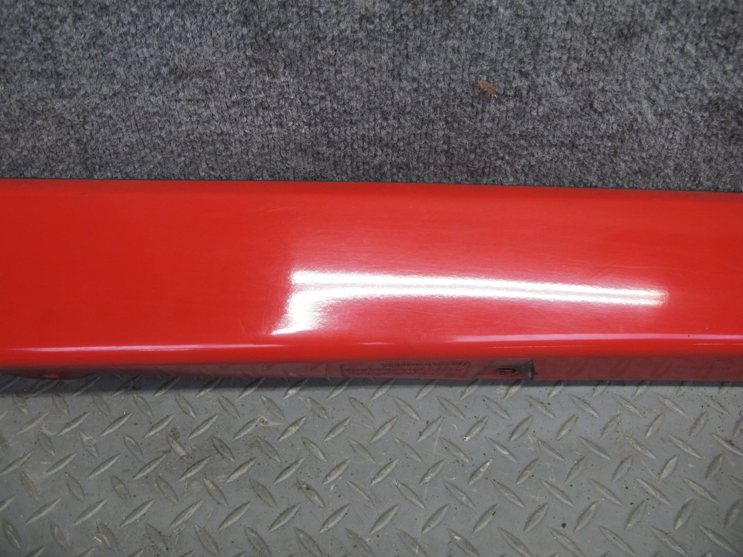 95-99 BMW E36 318ti Compact Set of 2 Side Skirt Rocker Panel Molding RED OEM
