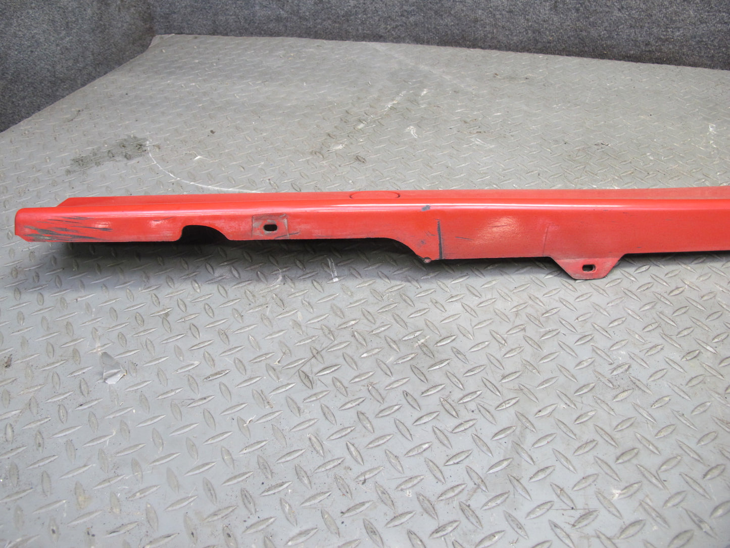 95-99 BMW E36 318ti Compact Set of 2 Side Skirt Rocker Panel Molding RED OEM