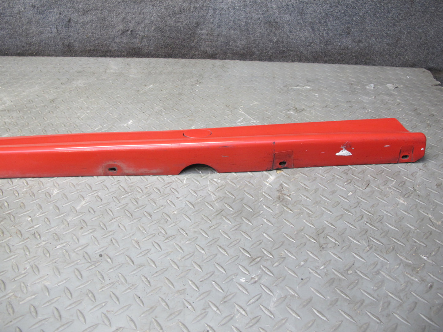 95-99 BMW E36 318ti Compact Set of 2 Side Skirt Rocker Panel Molding RED OEM