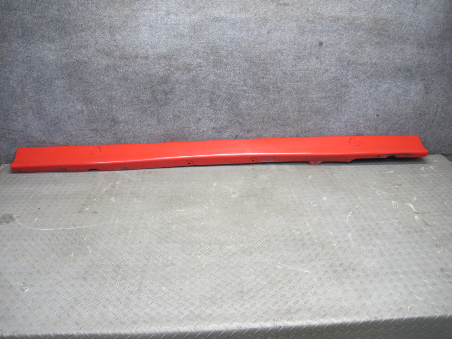 95-99 BMW E36 318ti Compact Set of 2 Side Skirt Rocker Panel Molding RED OEM