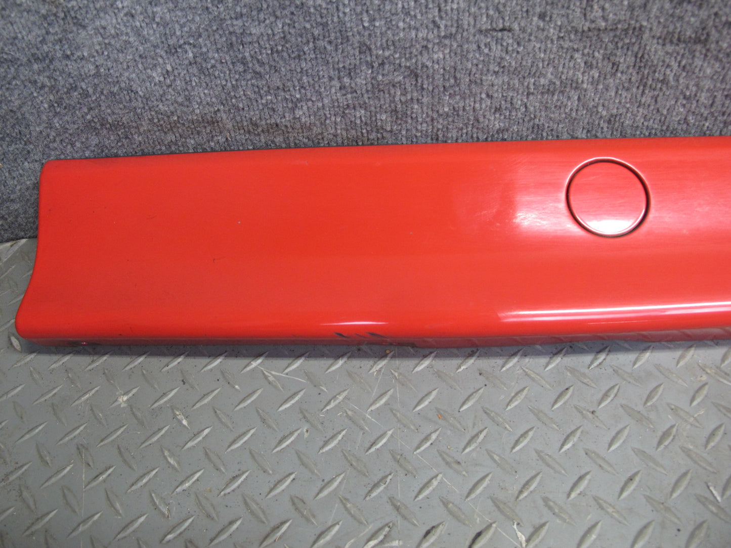 95-99 BMW E36 318ti Compact Set of 2 Side Skirt Rocker Panel Molding RED OEM