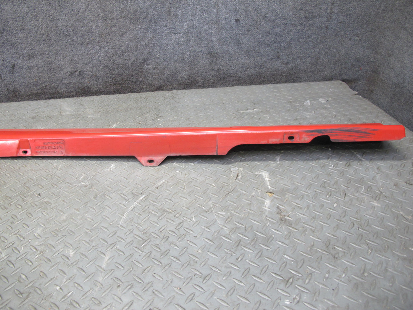 95-99 BMW E36 318ti Compact Set of 2 Side Skirt Rocker Panel Molding RED OEM