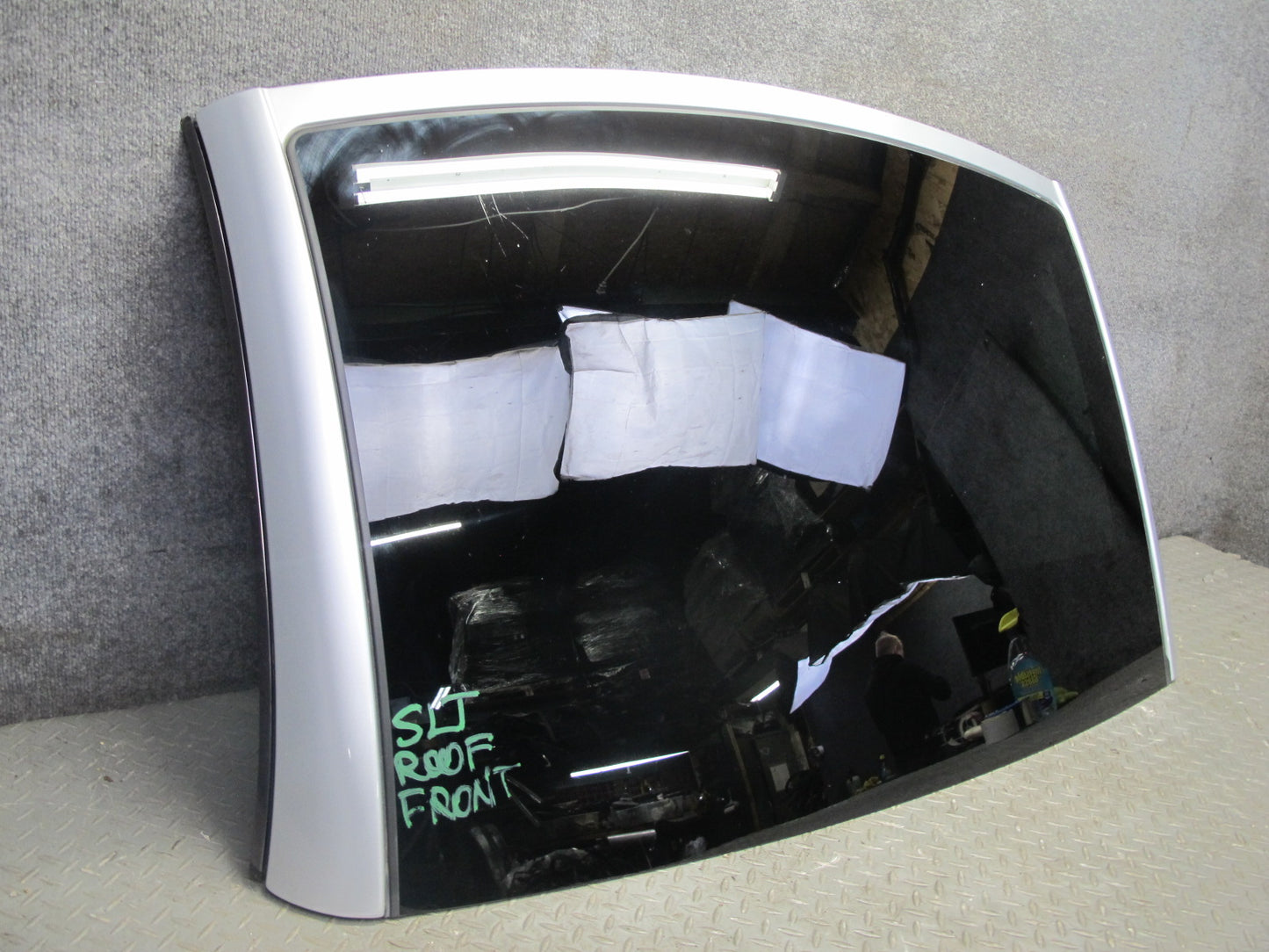 03-12 Mercedes R230 Sl-class Front Panoramic Roof TOP Glass Panel Silver OEM