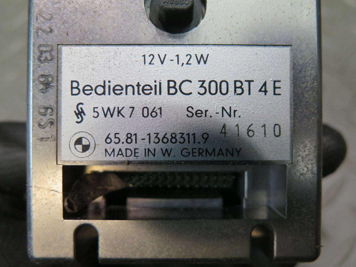 83-84 BMW E24 633CSi Input Unit OBC On-board Computer 1368311 OEM