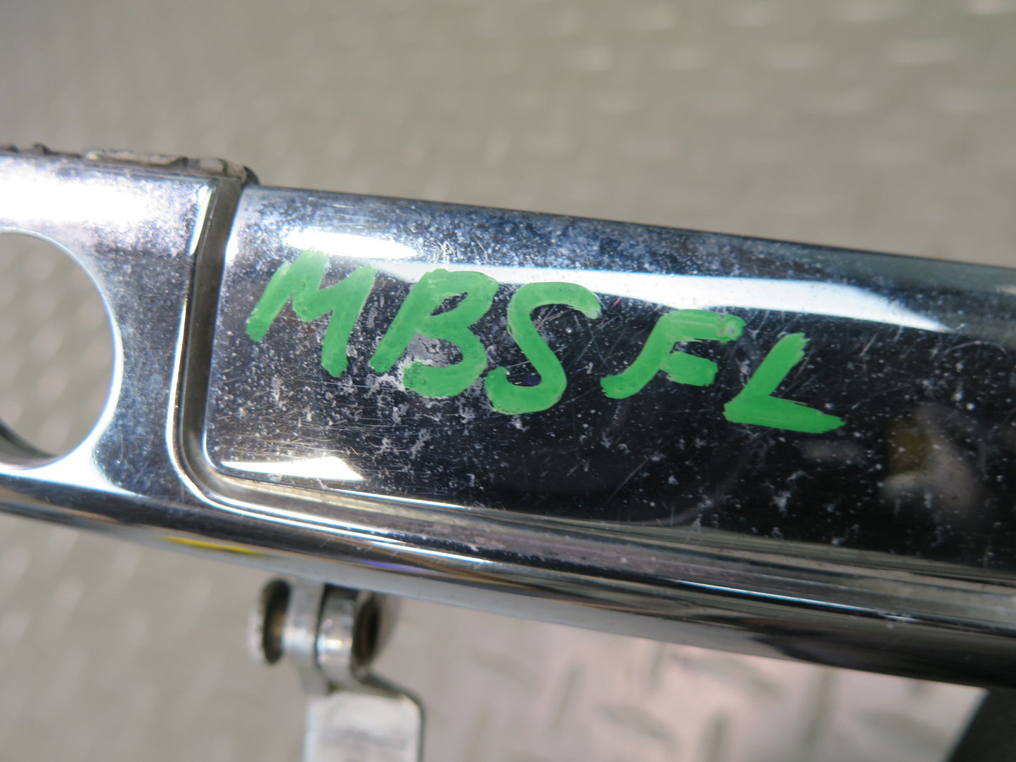 84-89 BMW E24 633CSI Front Left Exterior Door Handle Chrome OEM