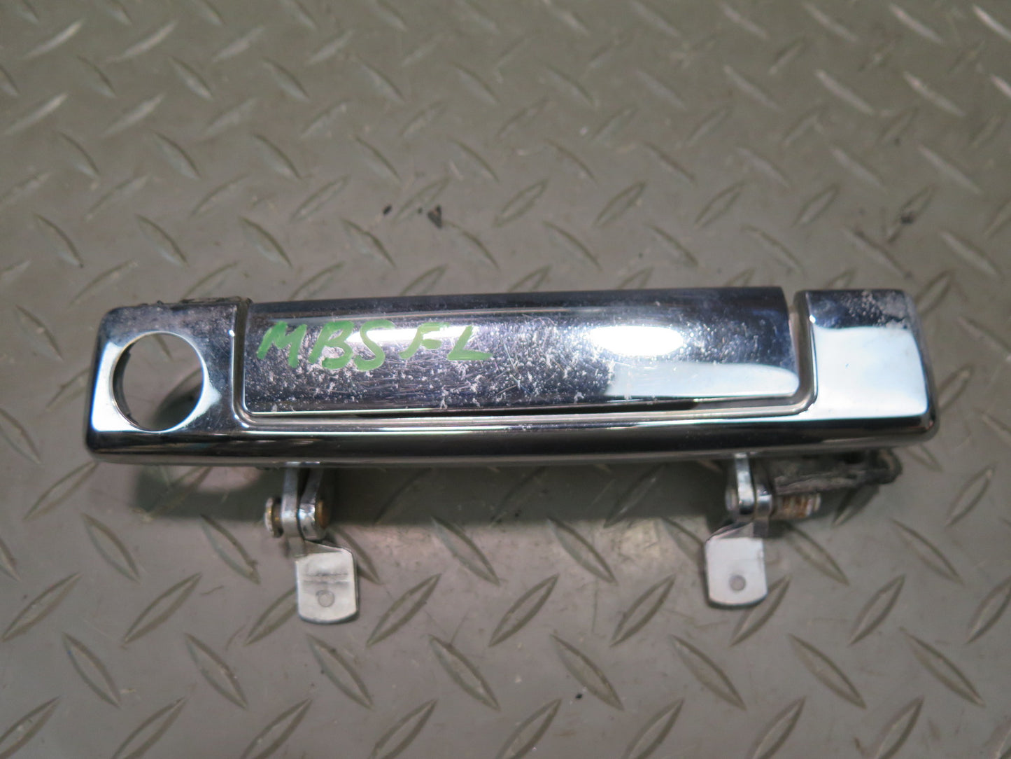84-89 BMW E24 633CSI Front Left Exterior Door Handle Chrome OEM