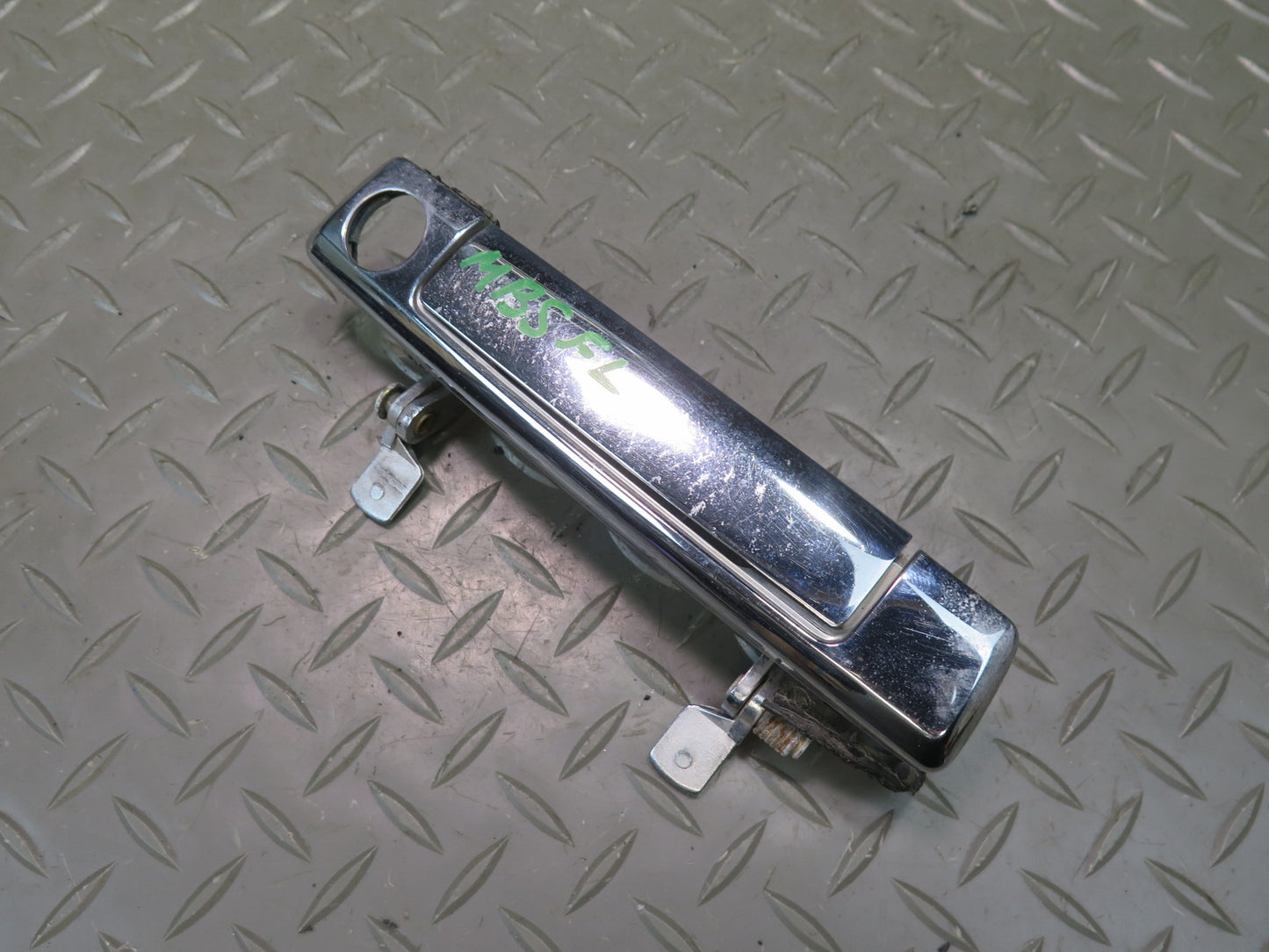 84-89 BMW E24 633CSI Front Left Exterior Door Handle Chrome OEM