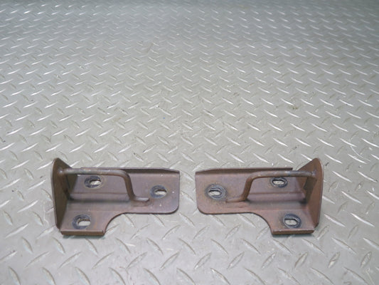 78-89 BMW E24 633CSI 635CSI Front Left & Right Hood Bonnet Catch Bracket Set OEM