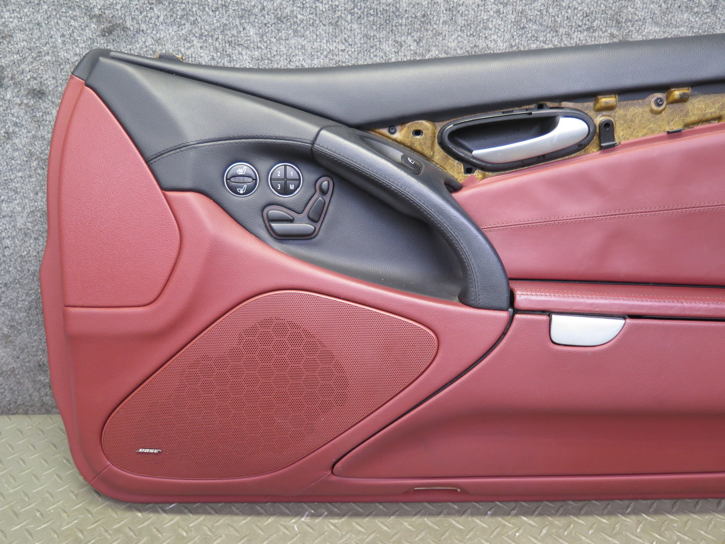 03-08 Mercedes R230 Sl-class Right Side Door Interior Trim Cover Panel RED OEM