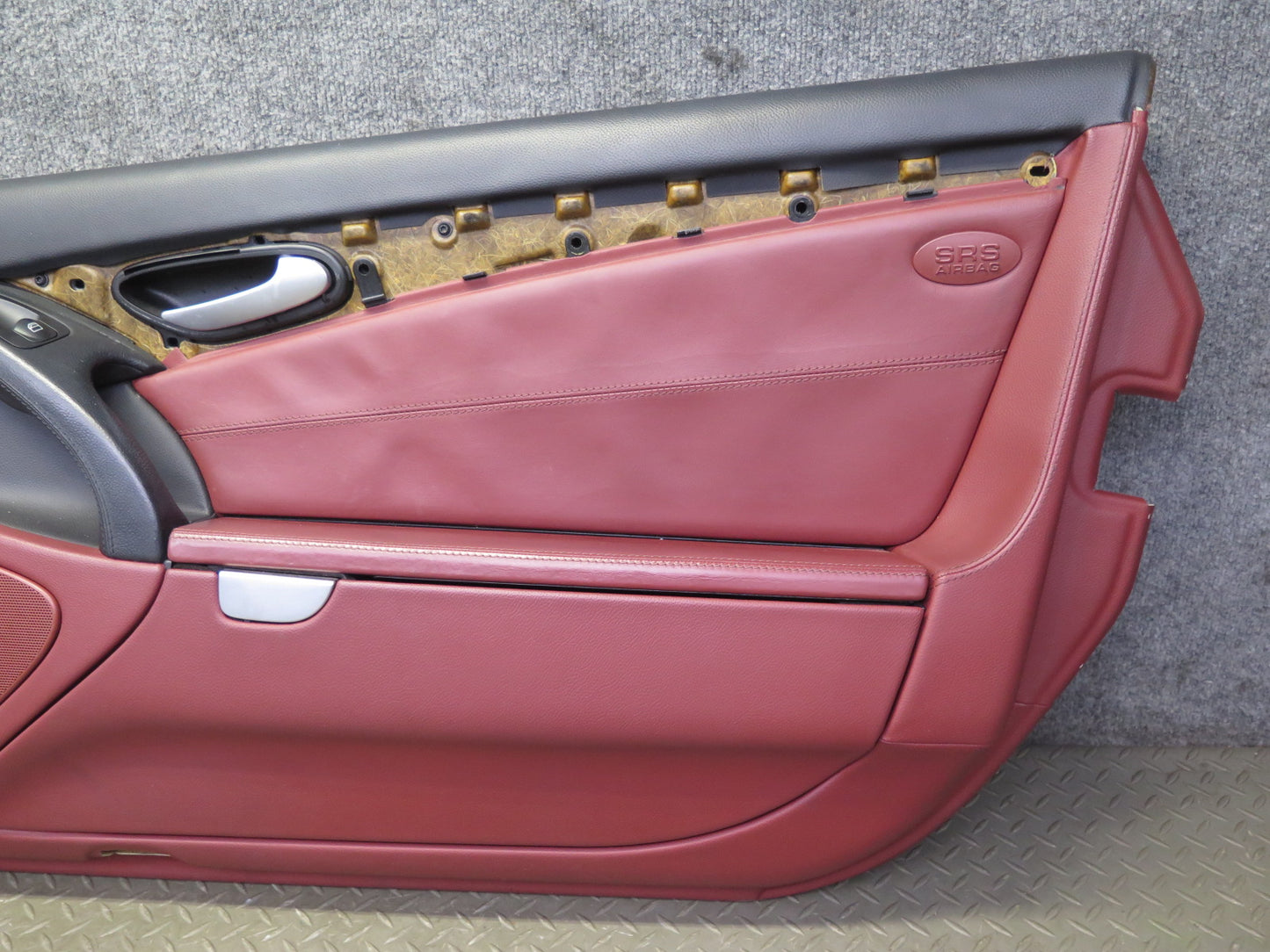 03-08 Mercedes R230 Sl-class Right Side Door Interior Trim Cover Panel RED OEM