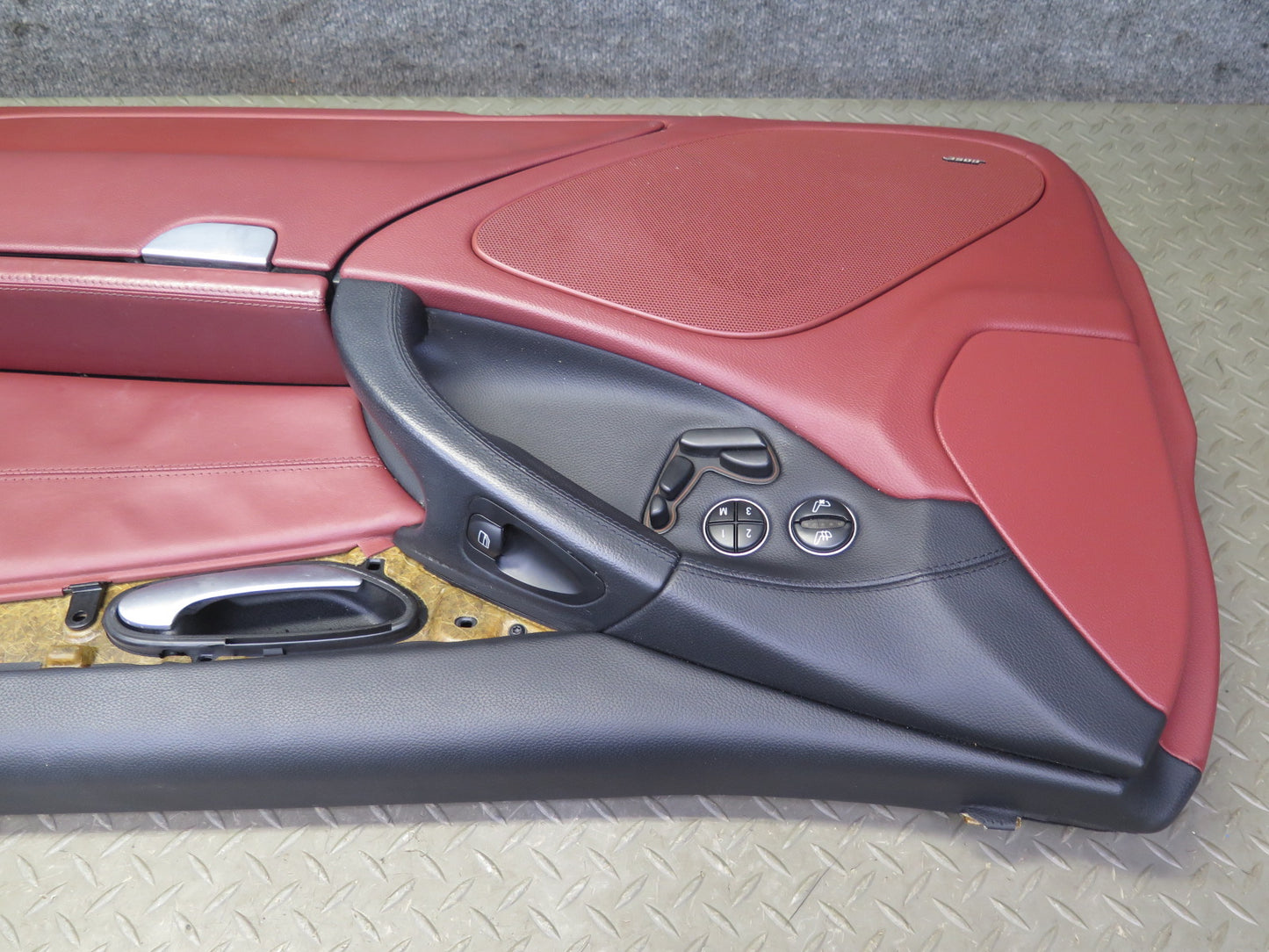 03-08 Mercedes R230 Sl-class Right Side Door Interior Trim Cover Panel RED OEM