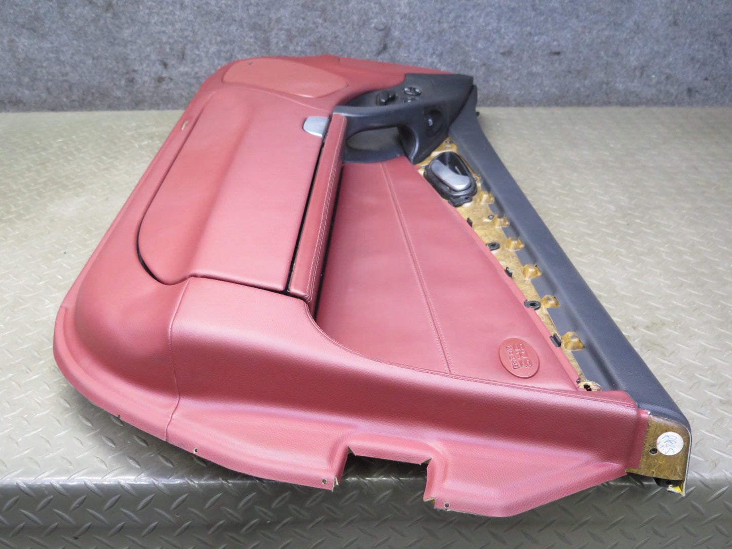 03-08 Mercedes R230 Sl-class Right Side Door Interior Trim Cover Panel RED OEM