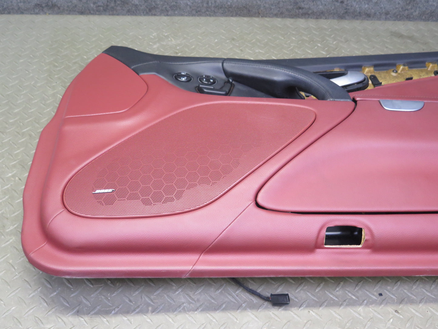 03-08 Mercedes R230 Sl-class Right Side Door Interior Trim Cover Panel RED OEM
