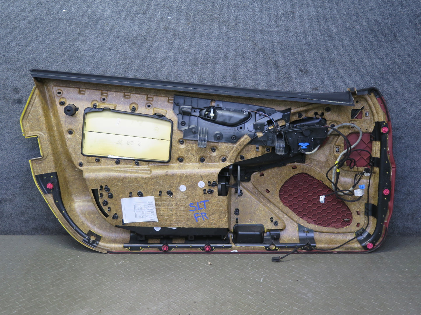 03-08 Mercedes R230 Sl-class Right Side Door Interior Trim Cover Panel RED OEM