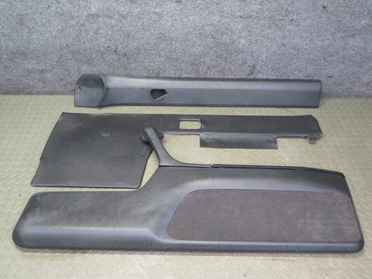 83-84 BMW E24 633CSI Right Door Interior Trim Panel Cover Set Black OEM