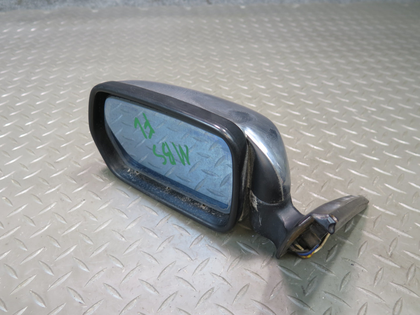 80-89 BMW E24 633CSI 635CSI Left Door Side View Heated Power Mirror Chrome OEM