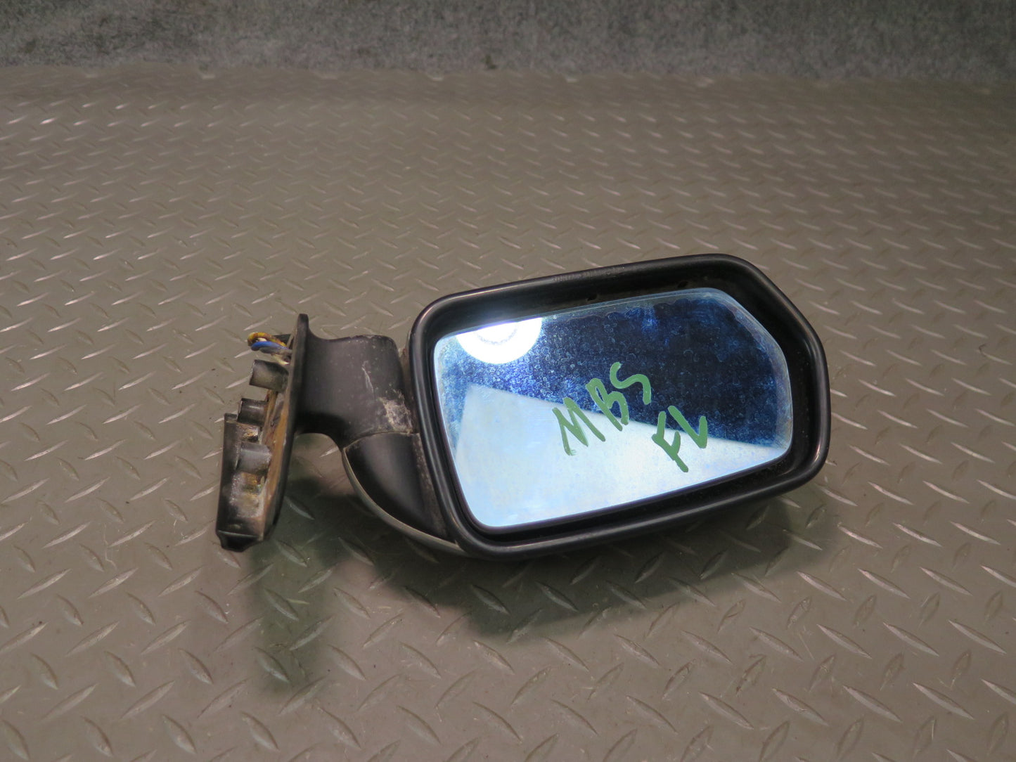 80-89 BMW E24 633CSI 635CSI Left Door Side View Heated Power Mirror Chrome OEM