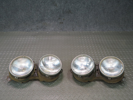 83-87 BMW E24 633CSI 635CSI Set of 2 Front Left Right Halogen Headlight Lamp OEM
