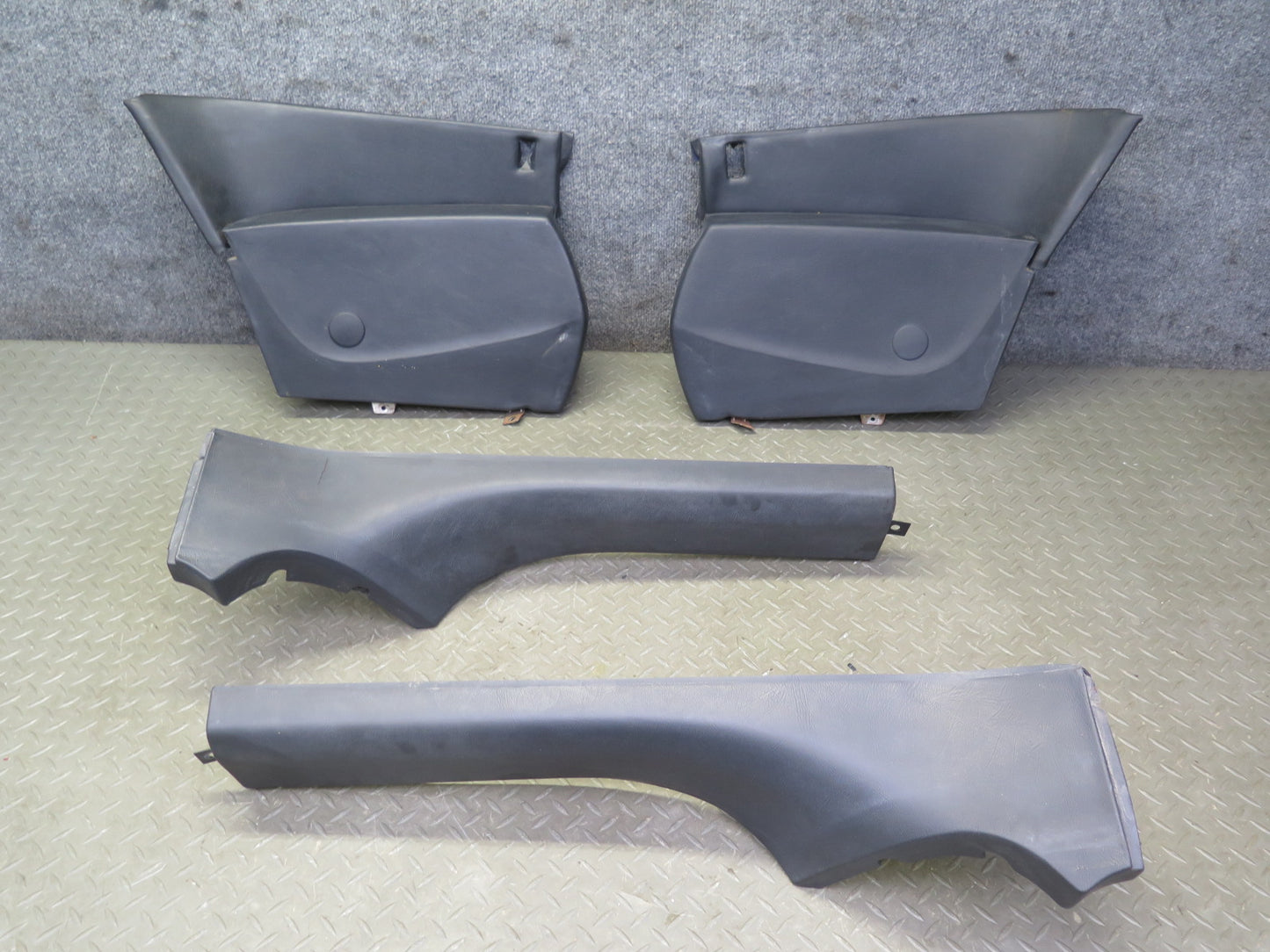 83-84 BMW E24 633CSI Rear Left & Right Quarter Interior Trim Cover Panel Set OEM